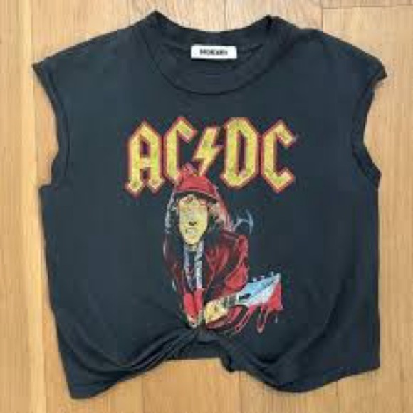 Women’s Daydreamer tee/tank AC/DC oversized tie front - Picture 2 of 5